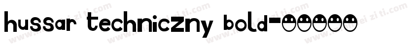 Hussar Techniczny Bold字体转换
